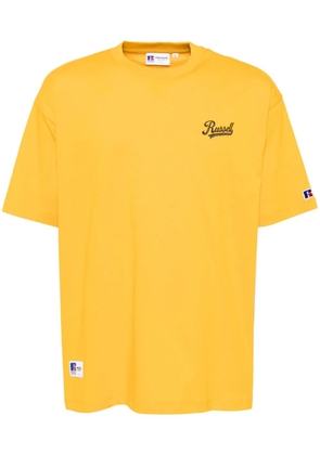 CHOCOOLATE logo-embroidered T-shirt - Yellow