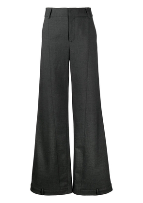 Monse high-waisted cotton wide-leg trousers - Grey