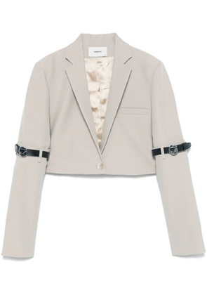 Coperni cropped blazer - Neutrals
