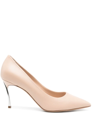 Casadei 90mm leather pumps - Neutrals