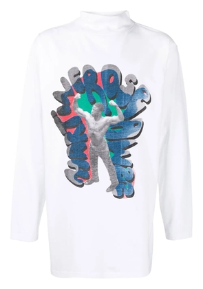 Martine Rose long-sleeve graphic T-shirt - White