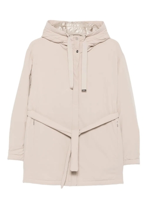 Herno hooded belted jacket - Neutrals