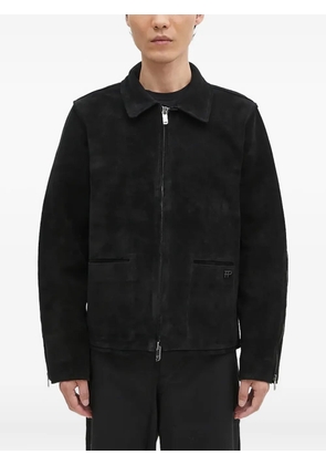 Filling Pieces suede zip-front jacket - Black