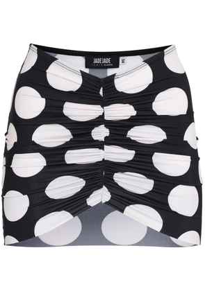 Amir Slama x Jade Picon polka-dot mini skirt - Black