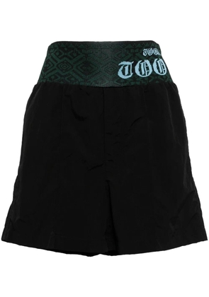 Toga logo-waistband shorts - Black