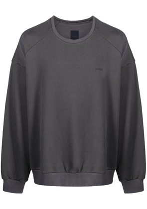 Juun.J logo-print cotton sweatshirt - Grey