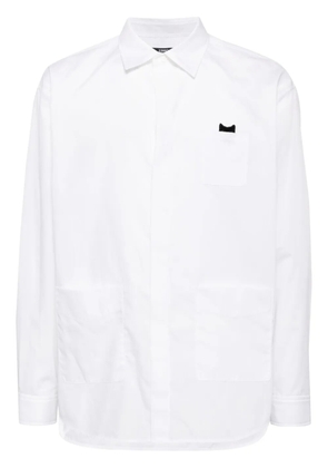 ZZERO BY SONGZIO Panther long-sleeve poplin shirt - White