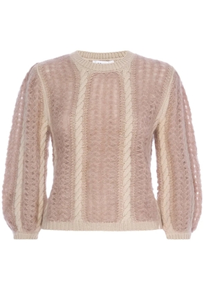 FRAME cable-knit jumper - Pink