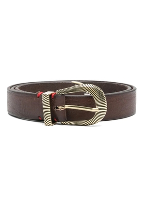 Eleventy engraved belt - Brown