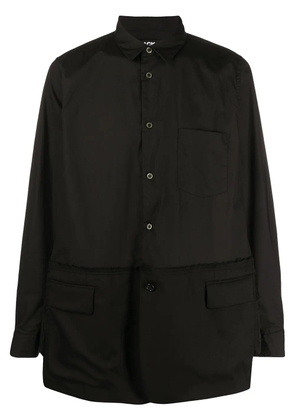 Black Comme Des Garçons cotton long-sleeve shirt