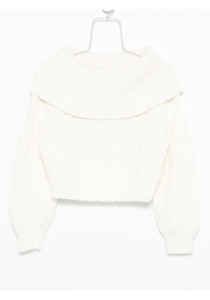 IRO boat-neck knitted jumper - White