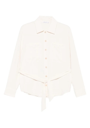 Patrizia Pepe belted shirt - Neutrals