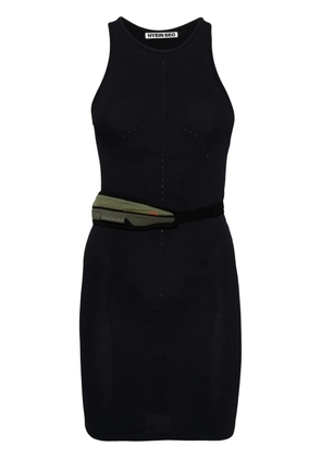 Hyein Seo pouch-appliqué tank dress - Blue
