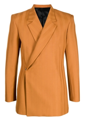 EGONlab. Egonic striped double-breasted blazer - Brown