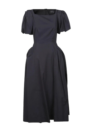 Simone Rocha puff-sleeve midi dress - Black