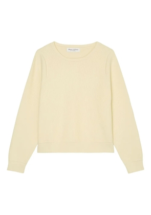 Marc O'Polo textured crew-neck sweater - Yellow