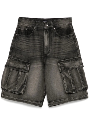 FIVE CM denim cargo shorts - Black
