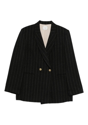 Alysi pinstripe double-breasted jacket - Grey