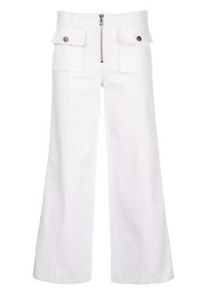 Cinq A Sept flared cropped jeans - White