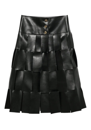 A.W.A.K.E. Mode midi multi rectangle skirt - Black