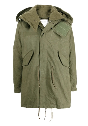 Readymade hooded fishtail parka - Green