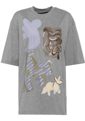 JNBY graphic-print T-shirt - Grey