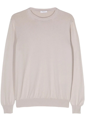 Boglioli crew-neck cotton jumper - Grey