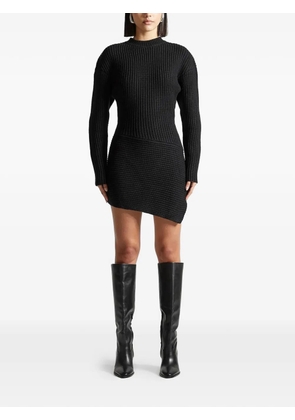 Manière De Voir asymmetric mini dress - Black