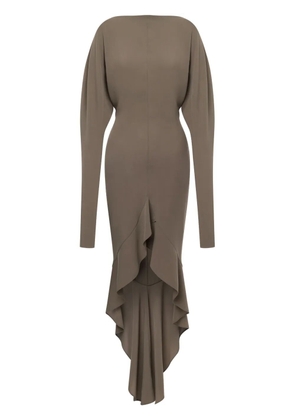 Philosophy Di Lorenzo Serafini draped asymmetric dress - Brown