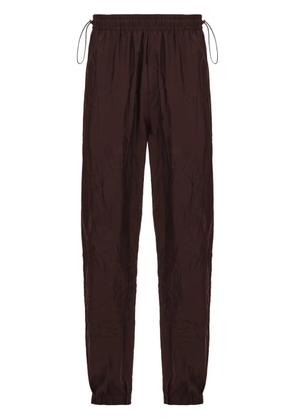 Ferragamo crinkled track pants - Brown
