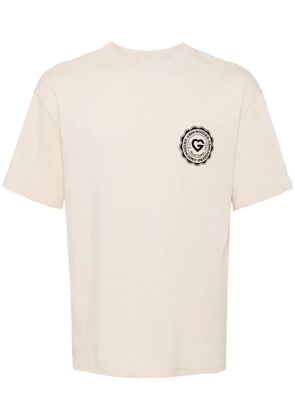 Ground Zero logo-print cotton T-shirt - Neutrals