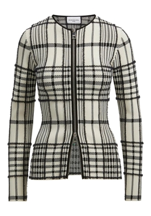 Brandon Maxwell Greer zip-front cardigan - Neutrals