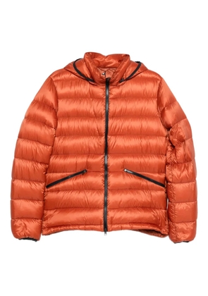 Herno hooded zip-fastening jacket - Orange