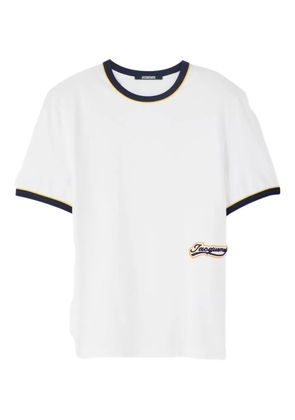 Jacquemus Le Gio contrast-trimmed logo T-shirt - White