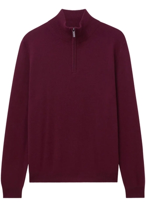 Pringle of Scotland zip-up cashmere jumper - Red