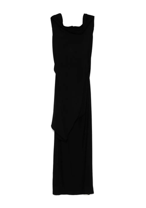 YEHUAFAN wool maxi dress - Black