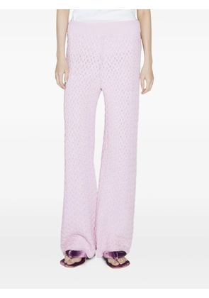 Isa Boulder Cableweave trousers - Pink