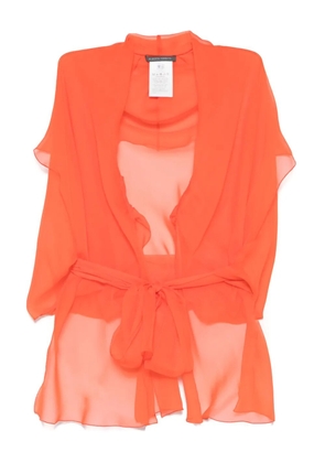 Alberta Ferretti silk jacket - Orange