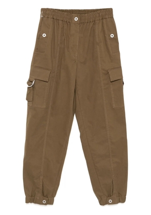 3.1 Phillip Lim decorative button detailing trousers - Brown