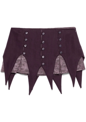 AVAVAV panel mini skirt - Purple