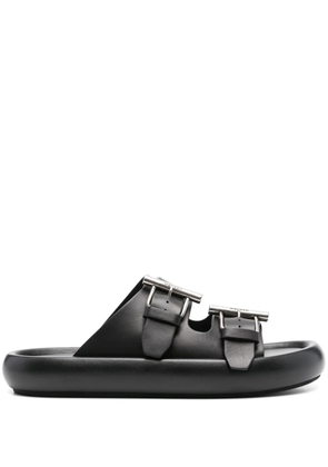 Alexander McQueen leather sandals - Black