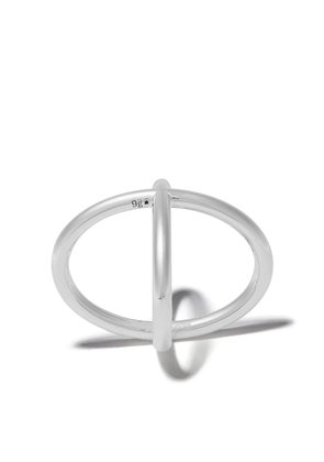 Le Gramme maillon interwoven ring - Silver