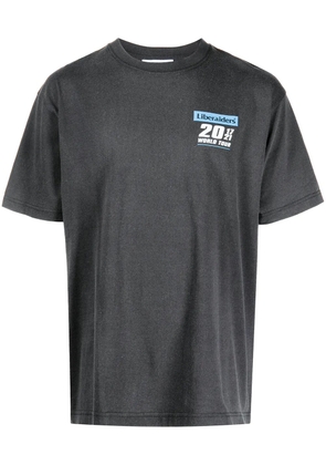 Liberaiders World Tour logo-print T-shirt - Grey