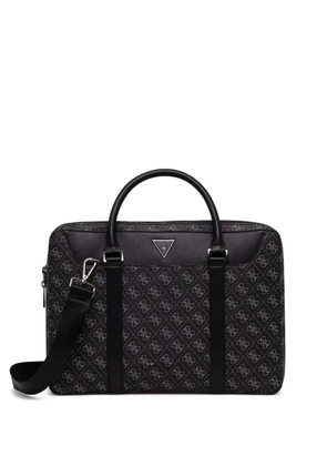 GUESS USA logo-plaque laptop bag - Black