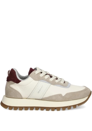 Gant panelled lace-up sneakers - Neutrals