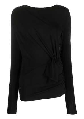 Nina Ricci knot-detail jersey top - Black