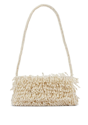 Vanina Cascade de Caresses beaded-fringe bag - Neutrals