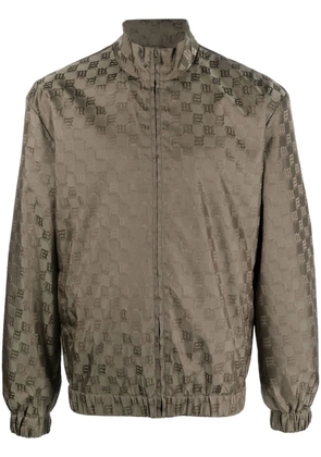 MISBHV monogram-pattern track jacket - Green