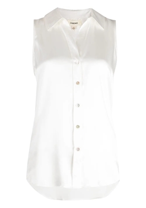 L'Agence Emmy sleeveless silk shirt - White