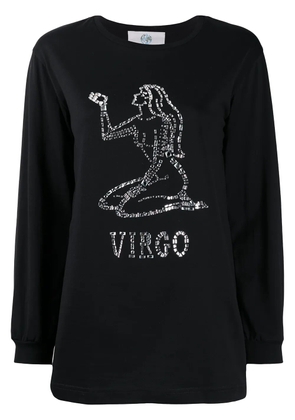 Alberta Ferretti Virgo crystal-embellished jumper - Black
